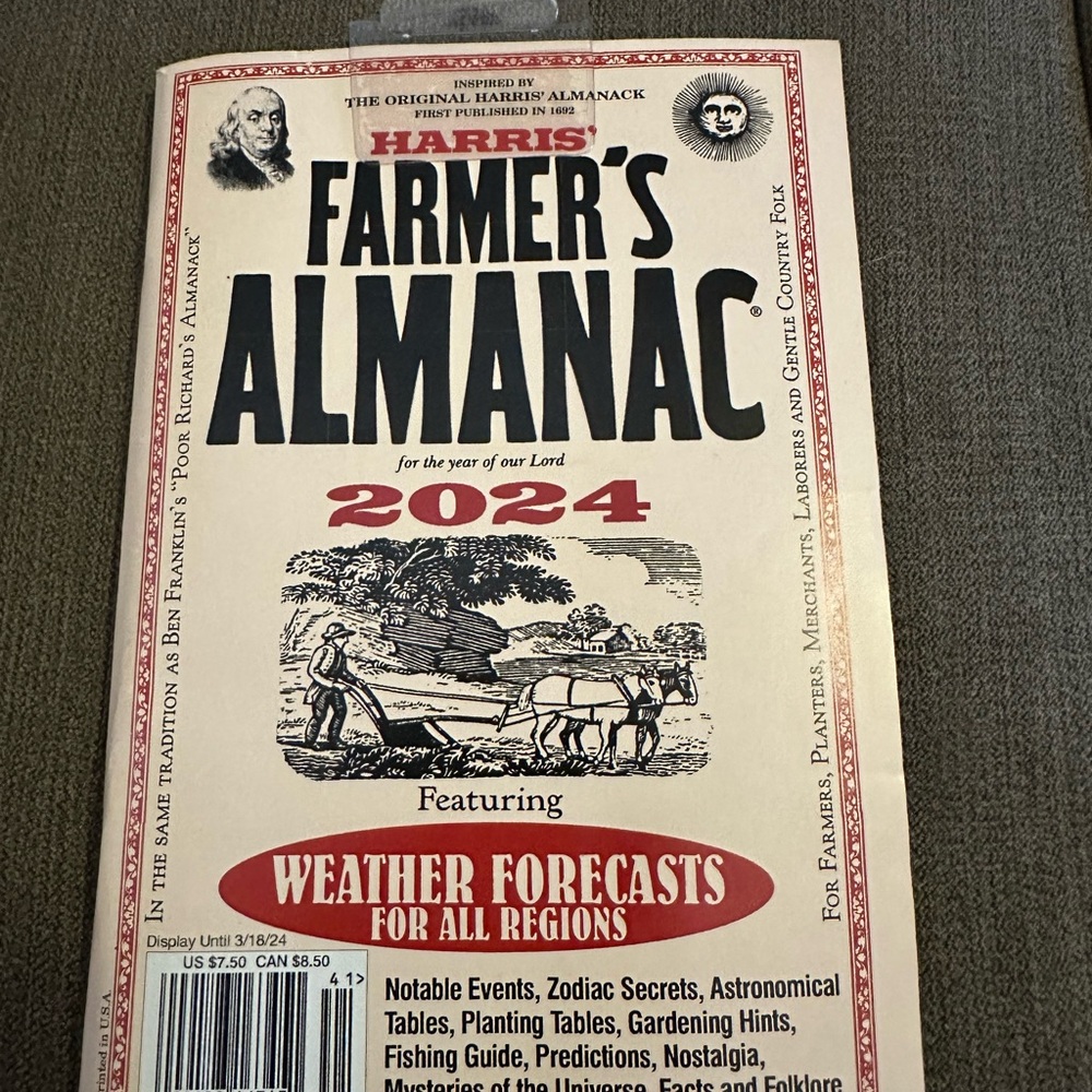 Skechers Farmer's Almanac 2024 with Red and Black Accents
